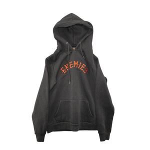 Enemies Hoodie Black Graphic Pullover (XL)